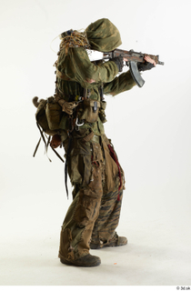  Photos John Hopkins Army Postapocalyptic Suit Poses aiming the gun standing whole body 0006.jpg